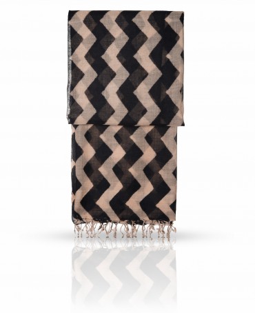 Палантин Унисекс ZW-ZIGZAG/BLACK